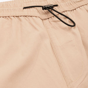 Men's Khaki Relaxed Fit Solid Utility Cargo Jogger