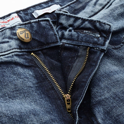 Men's Blue Slim Fit Solid Jeans