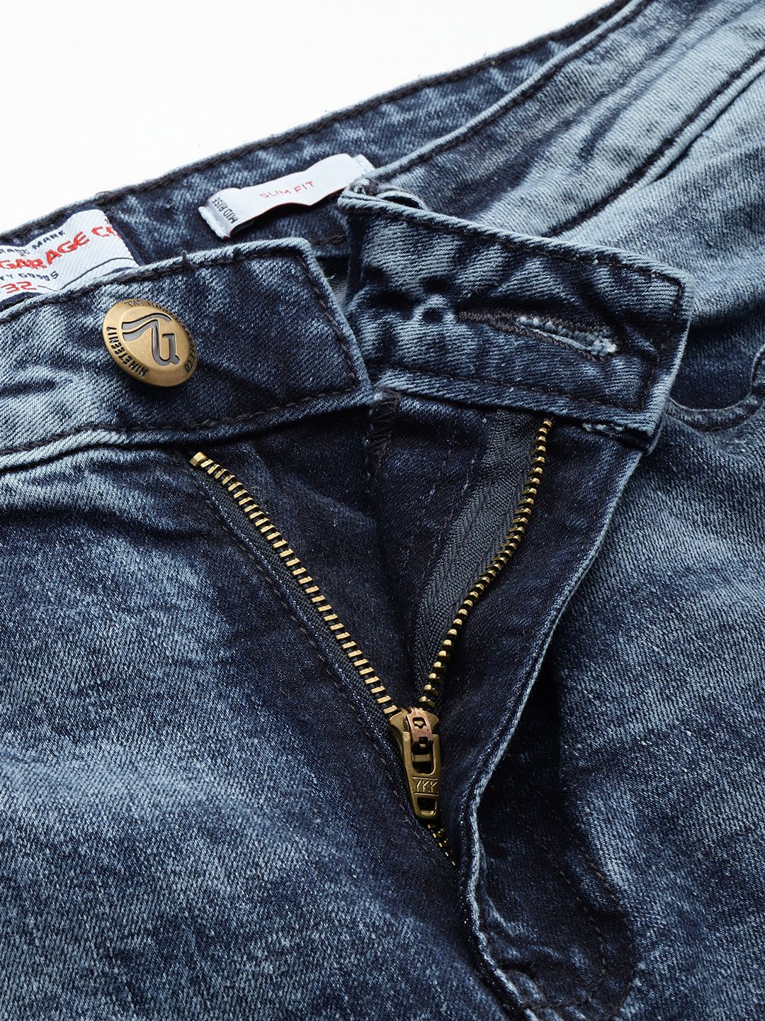 Men's Blue Slim Fit Solid Jeans