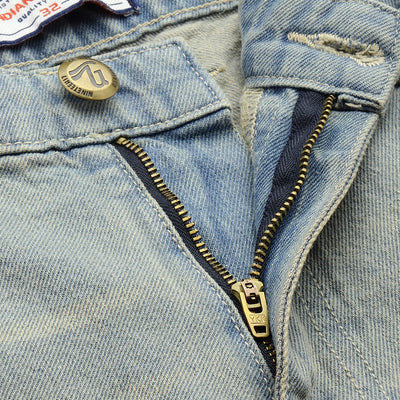 Men's Blue Relaxed Fit Solid Jeans