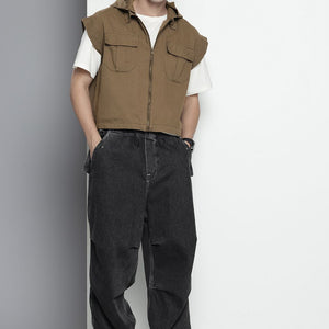 Men's Olive Oversized Solid Street Wear Shirt
