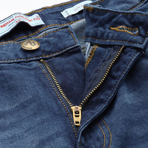 Men's Blue Slim Fit Solid Jeans