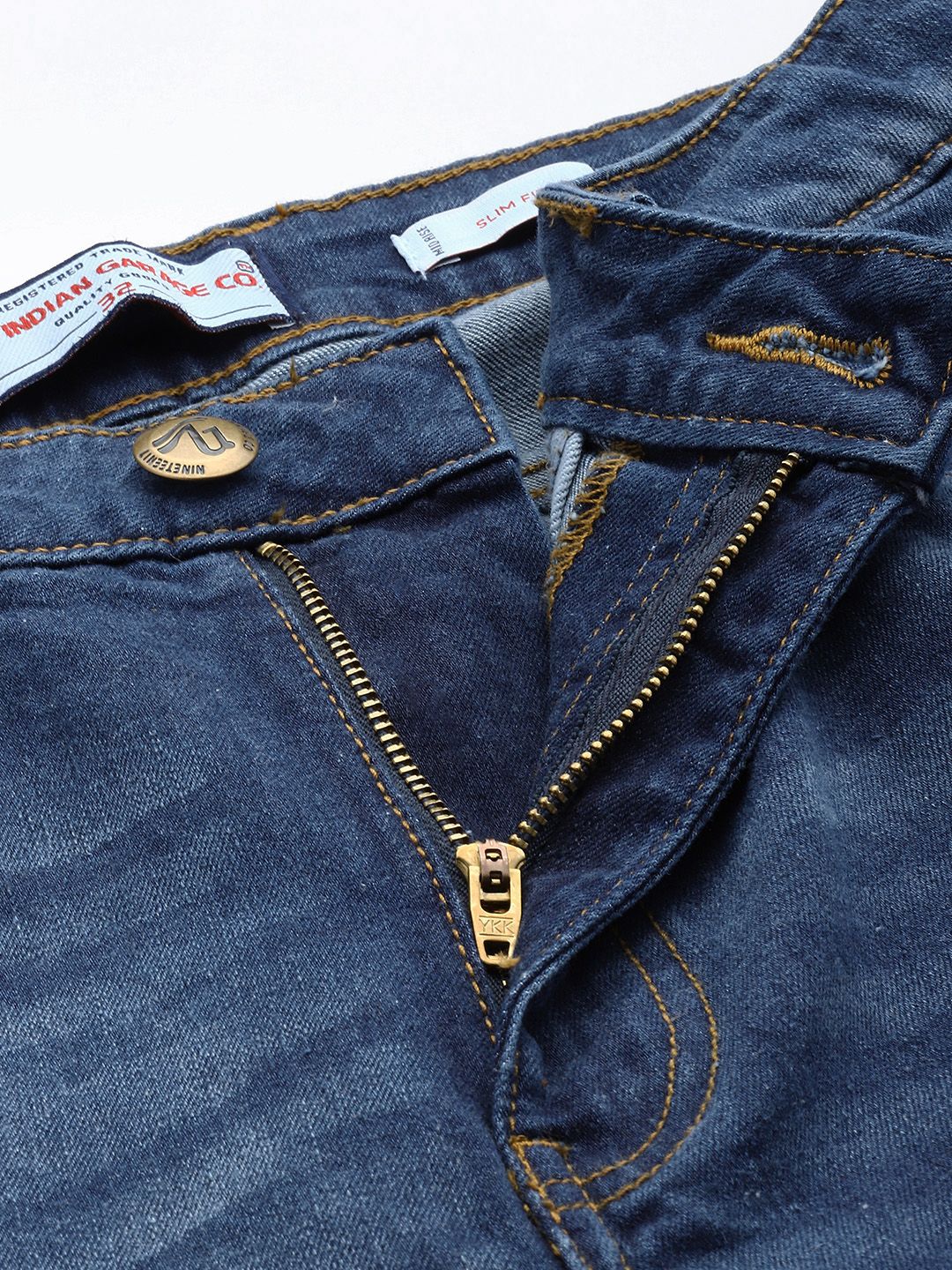 Men's Blue Slim Fit Solid Jeans