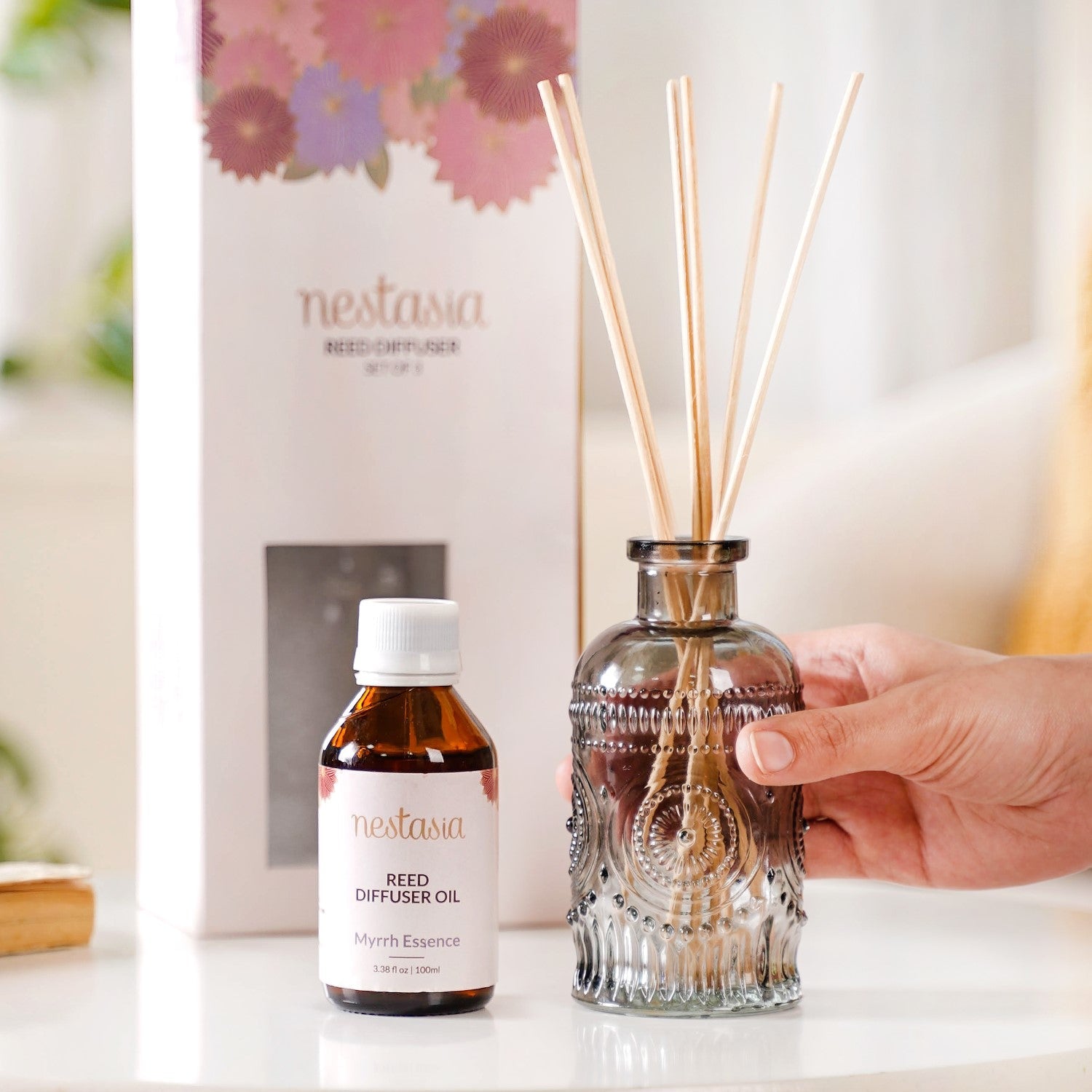 Myrrh Essence Reed Diffuser Set Of 3
