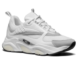 Dior B22 White Reflective Calfskin Trainer