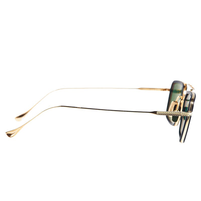 Dita Eyewear Flight 008 Matte Black Gold Sunglasses