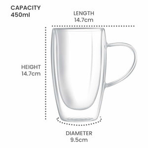 Double Wall Beer/Juice Glass Mug (Treo by Milton)