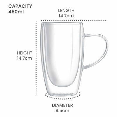 Double Wall Beer/Juice Glass Mug (Treo by Milton)