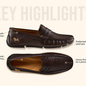 Dress Loafers : Brown