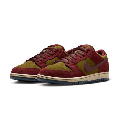 Nike SB Dunk Low Pro Dark Team Red and Olive Flak
