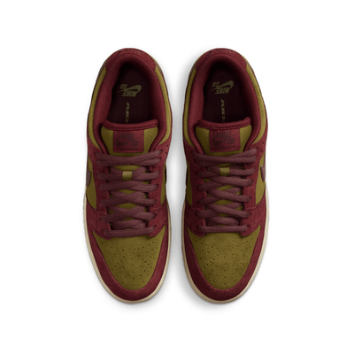 Nike SB Dunk Low Pro Dark Team Red and Olive Flak