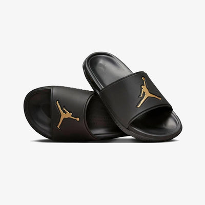 JORDAN | JUMPMAN SLIDES { BLACK/METALLIC GOLD