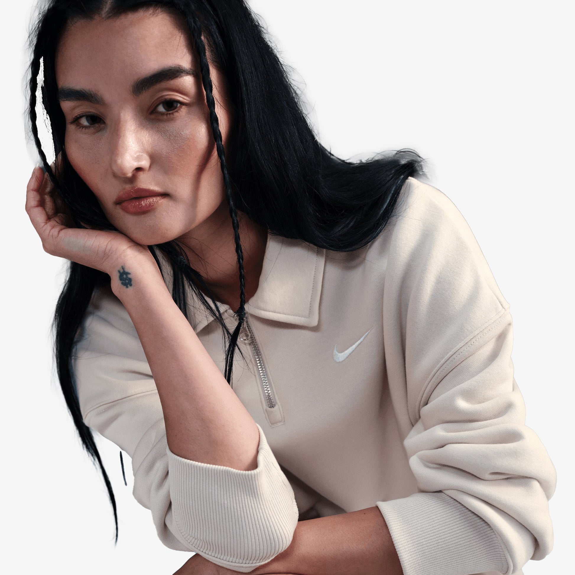 NIKE | SPORTSWEAR PHONEIX FLEECE { LT OREWOOD BRN/SAIL