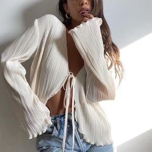 Gary Statement Vest Knot Summer Tops