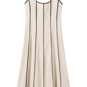 Harret Breezy Summer Dress in Beige
