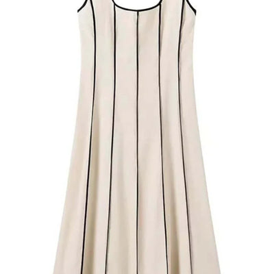 Harret Breezy Summer Dress in Beige