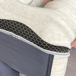 Martha Slimming Premium Fleece Leggings with Buttons