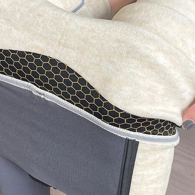 Martha Slimming Premium Fleece Leggings with Buttons