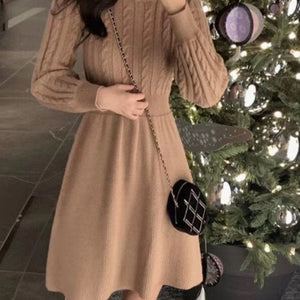 Relena Premium Knitted Woolen Dress
