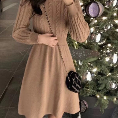 Relena Premium Knitted Woolen Dress