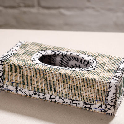 Beige - Madur Grass Door Tissue Box of Midnapore