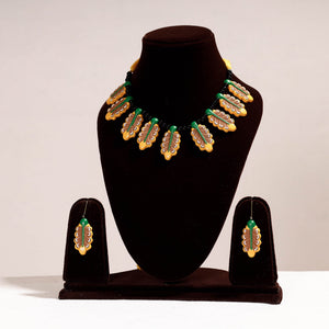 Bishnupur Handpainted Terracotta Necklace Set