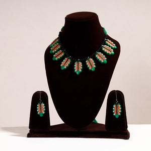 Bishnupur Handpainted Terracotta Necklace Set
