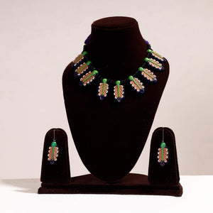 Bishnupur Handpainted Terracotta Necklace Set