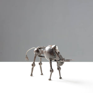 Bison - Handmade Recycled Metal Sculpture by Debabrata Ruidas