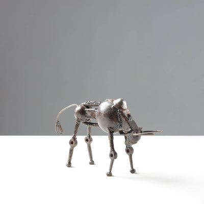 Bison - Handmade Recycled Metal Sculpture by Debabrata Ruidas