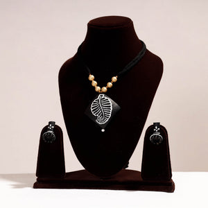 Bishnupur Handpainted Terracotta Necklace Set