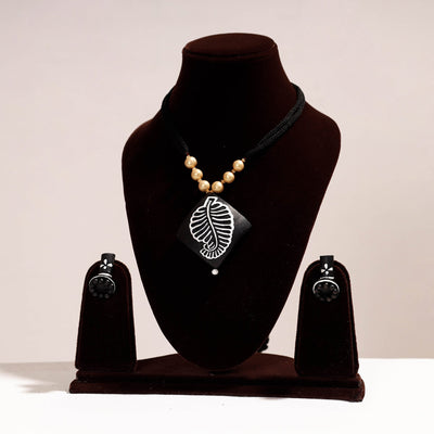 Bishnupur Handpainted Terracotta Necklace Set