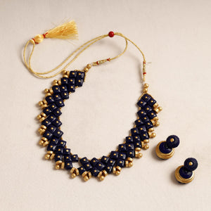 Bishnupur Handpainted Terracotta Necklace Set