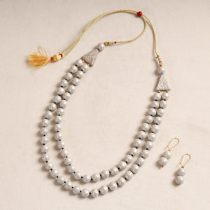 Bishnupur Handpainted Terracotta Necklace Set