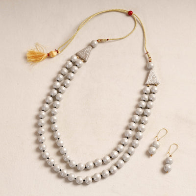 Bishnupur Handpainted Terracotta Necklace Set