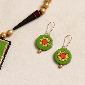 Bishnupur Handpainted Terracotta Necklace Set