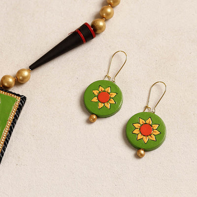 Bishnupur Handpainted Terracotta Necklace Set