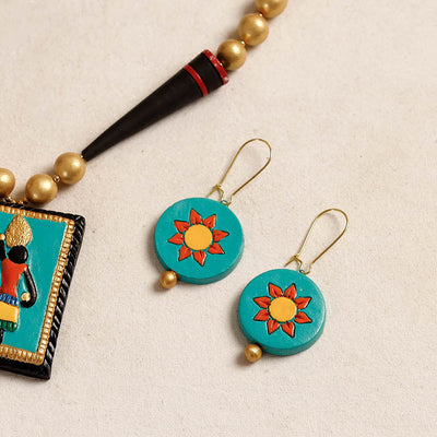 Bishnupur Handpainted Terracotta Necklace Set
