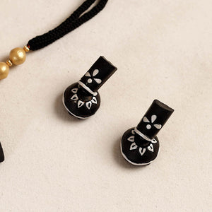 Bishnupur Handpainted Terracotta Necklace Set