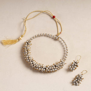 Bishnupur Handpainted Terracotta Necklace Set