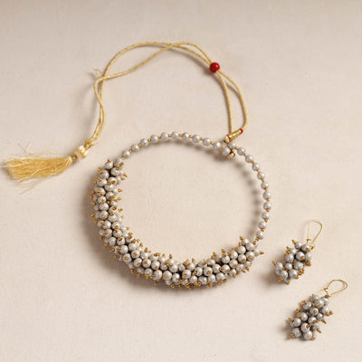 Bishnupur Handpainted Terracotta Necklace Set