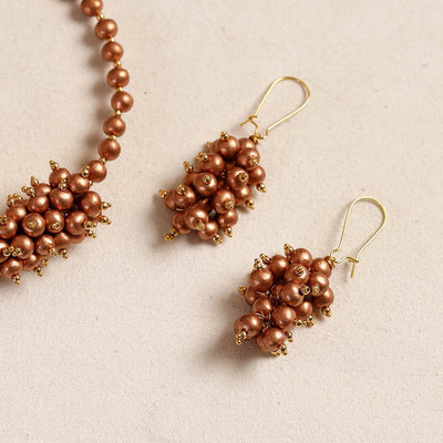 Bishnupur Handpainted Terracotta Necklace Set