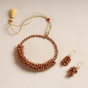 Bishnupur Handpainted Terracotta Necklace Set