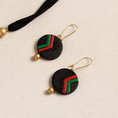Bishnupur Handpainted Terracotta Necklace Set