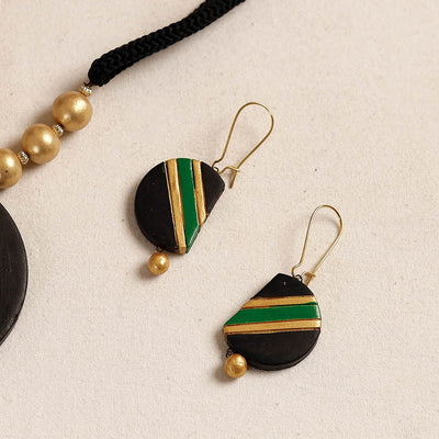 Bishnupur Handpainted Terracotta Necklace Set