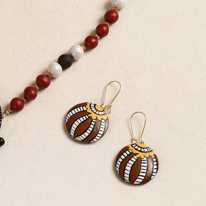 Bishnupur Handpainted Terracotta Necklace Set