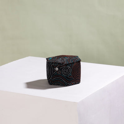 Black - Bengal Kantha Work Handcrafted Hexagon Jewelry Box (Set of 3)