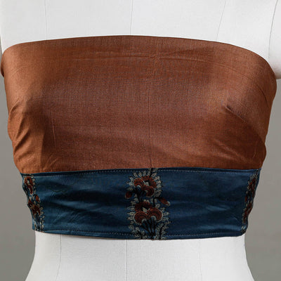 Brown - Bhagalpuri Linen Cotton Blouse Piece