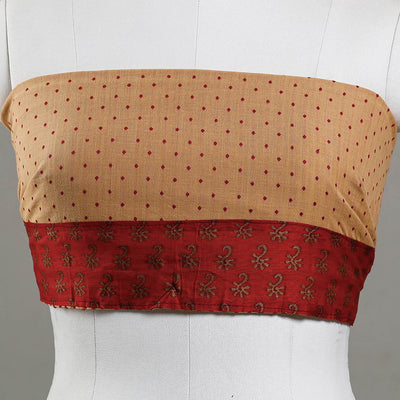 Beige - Jacquard Cotton Blouse Piece