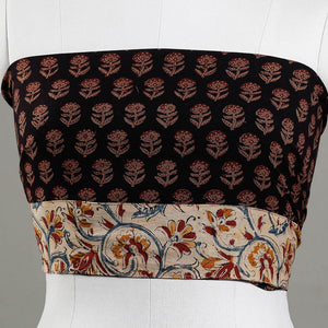 Black - Bagh Block Printed Cotton Blouse Piece